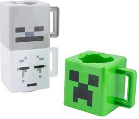 Minecraft Stacking Mugs x3 / zestaw kubków Minecraft (3 szt)