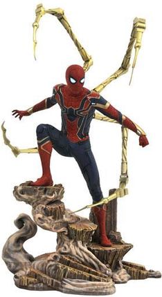 Diamond Avengers Infinity War Marvel Movie Gallery PVC Statue Iron Spider-Man 23 cm
