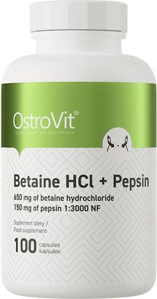 OstroVit Betaina HCl + Pepsyna 100 kaps