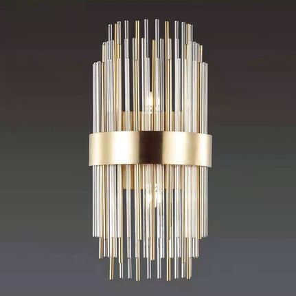 Copel Glamour lampa ścienna crystal do sypialni złota  (CGSPIKEW)