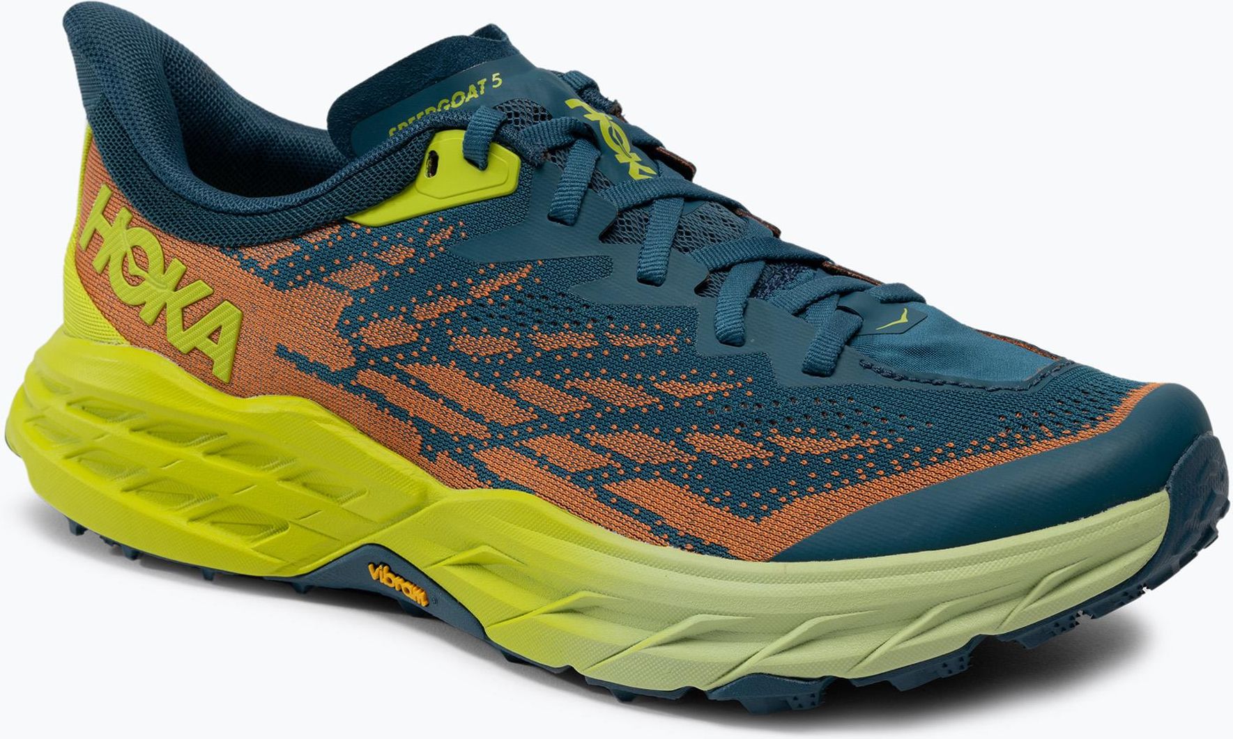 【HOKA】Speedgoat 5 1123157 Hoka One One Męskie Speedgoat 5 Niebiesko Zielone 1123157