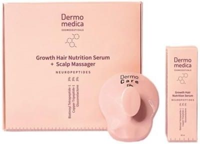 Dermomedica Growth Hair Nutrition Serum + Scalp Massager - serum + masażer do skóry głowy - 60ml + 1szt.