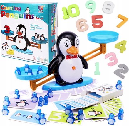 Waga szalkowa edukacyjna nauka liczenia pingwin du