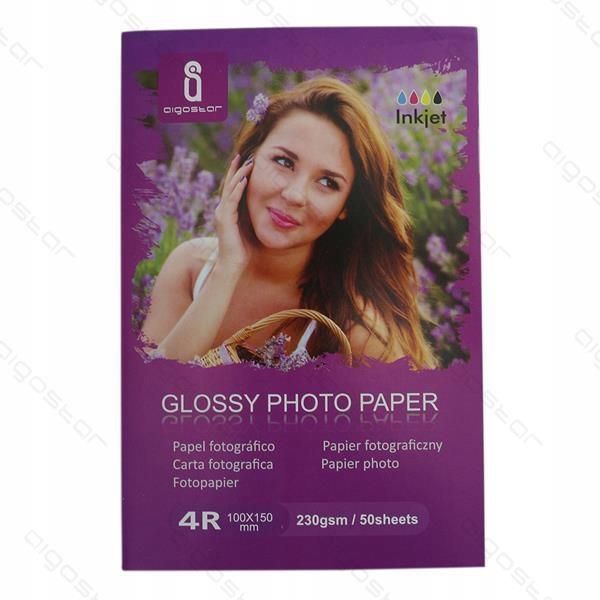 Papier fotograficzny Papier Fotograficzny Photo 10x15 50szt 230g Foto ...