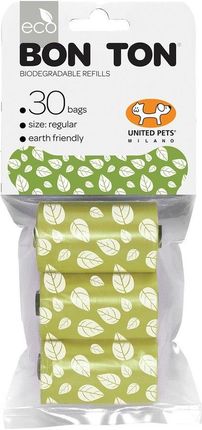 United Pets Torby Higieniczne Bon Ton Regular Pies Kolor Zielony 3x10 Uds (S6101733)