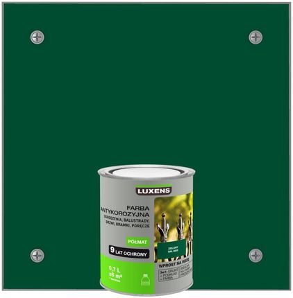 Luxens Farba Antykorozyjna Zielony Półmat 0.7l