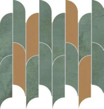 Tubądzin Tissue Green Mozaika 29,8x27,2