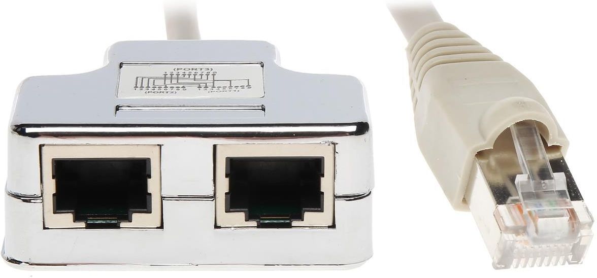 Adapter RJ45 na kablu / 2x gniazdo RJ45 ekran - Opinie i ceny na Ceneo.pl