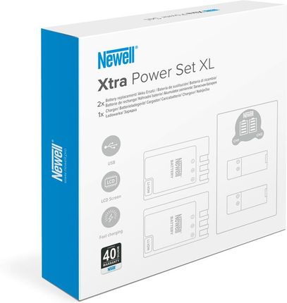 Newell Xtra Power Set XL Ładowarka DL-USB-C + 2x Akumulator LP-E17 do Canon (NL3018)