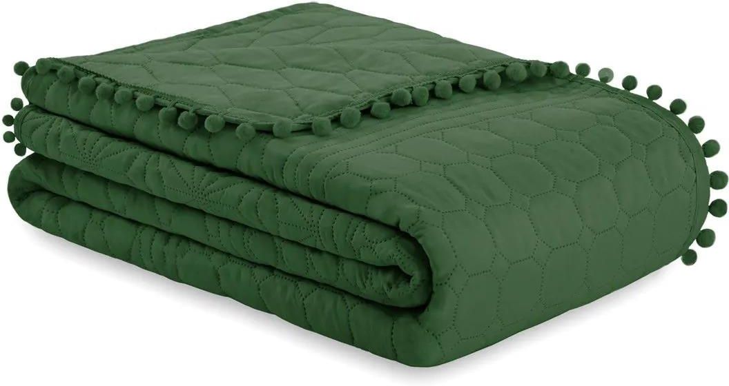 AmeliaHome Sprei 220x240 cm Bedsprei dubbelzijdig Ultrasoon stiksel Polyester Ophelia Geel