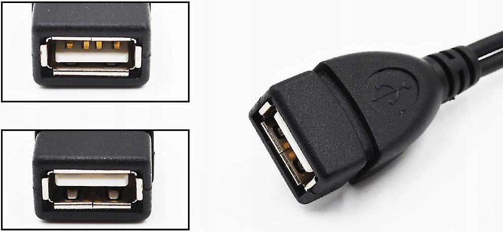 LULEK OTG MICRO USB ADAPTER, 7-PIN MALE FEMALE CZARNY (G06601099006602 ...