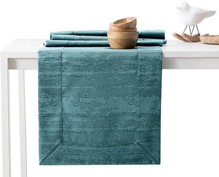 Ameliahome Bieżnik Plamoodporny Mankiet Vesta 40X200 Morski 78174