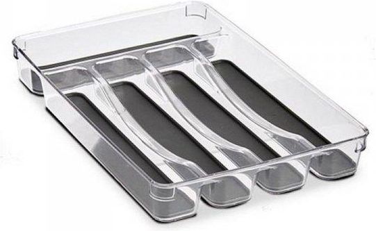 Bigbuy Home Organizer Do Szuflad Szary Przezroczysty Plastikowy Silikon bigbuy-home-organizer-do-szuflad-szary-przezroczysty-plastikowy-silikon