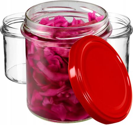 Kadax 10X Słoik 350Ml Na Dżem Miód Mięso Zakrętki Fi82 (K5642)
