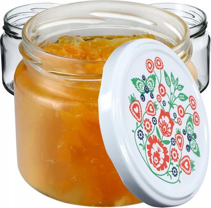 Kadax 50X Słoik Szklany 330Ml Dżem Miód Wieczko Fi82 (K6171)
