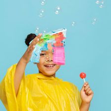 Zdjęcie Swede Przezroczysty Pistolet Do Baniek Mydlanych Bańki - Góra