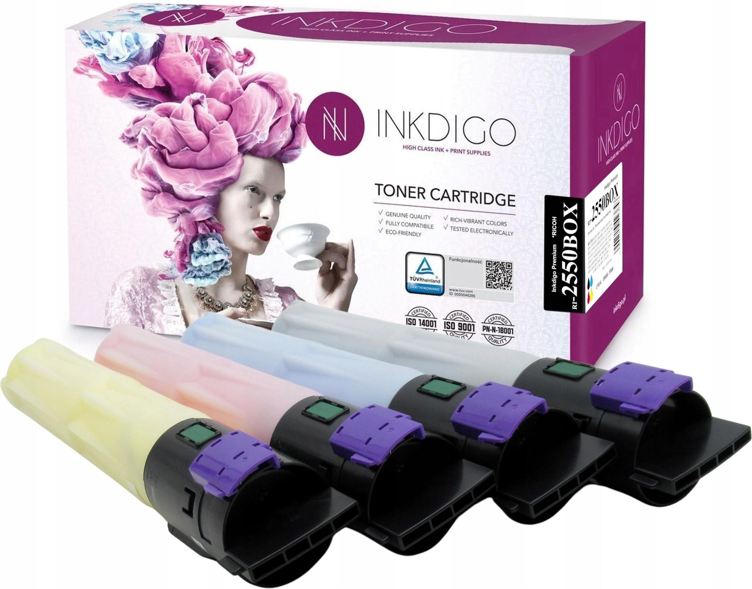 INKDIGO TONERY ZAMIENNE DO RICOH AFICIO MP C2030 2050 2530 - Opinie i ...