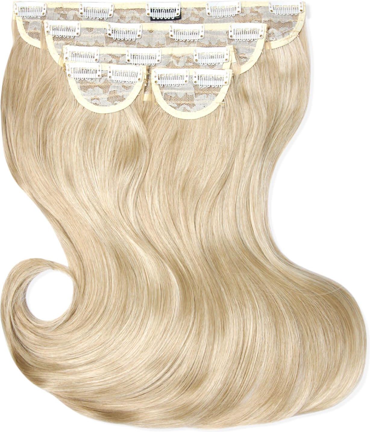 LULLABELLZ SUPER THICK 16 5 PIECE BLOW DRY WAVY CLIP IN EXTENSIONS