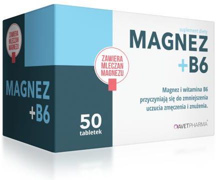 AVET PHARMA Magnez B6 50 tabletek Opinie i ceny na Ceneo.pl