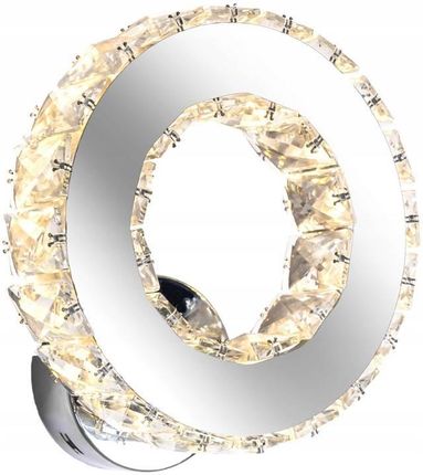 Toolight Lampa Ścienna Kinkiet Kryształ Led Okrągły Ciepły (App413W)