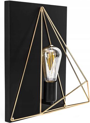 Toolight Lampa Kinkiet Ścienny Metalowy Druciany Złoty (Osw04411)