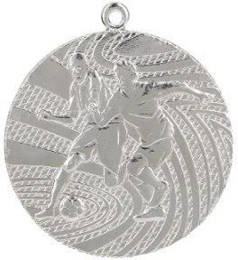 Tryumf Medal Srebrny Piłka Nożna Medal Stalowy - zdjęcie 1 Tryumf Medal Srebrny Piłka Nożna Medal Stalowy