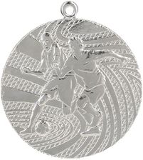 Tryumf Medal Srebrny Piłka Nożna Medal Stalowy - Trofea sportowe
