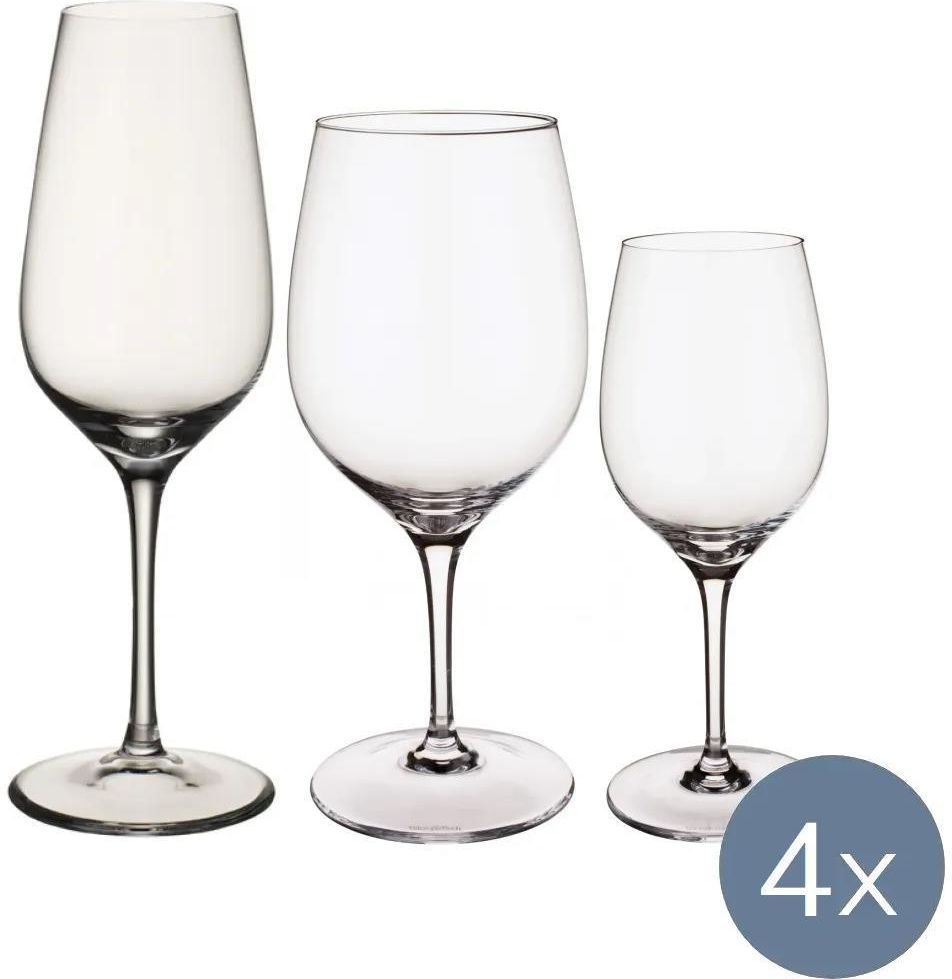 Villeroy & Boch - Entrée Water Glass Set of 4, 480 ml, Crystal Glass, Clear