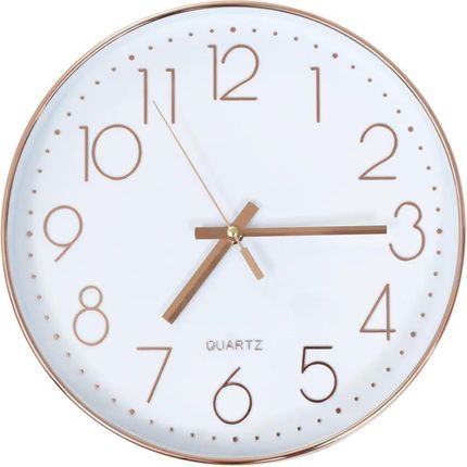 Vidaxl Zegar Ścienny 30 Cm Różowe Złoto (50633)
