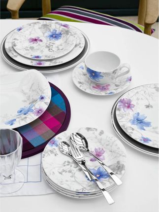 Villeroy & Boch Mariefleur Gris Basic Zestaw obiadowy dla 6 osób (12 el.) - zdjęcie 3