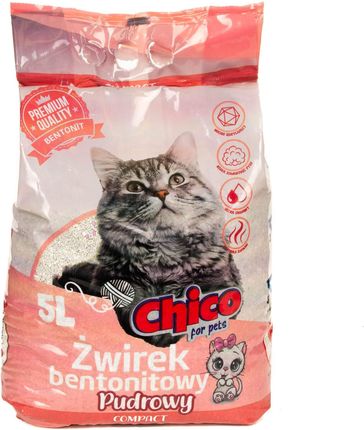 Chico Żwirek Bentonitowy Compact Pudrowy 5L (CH1804)