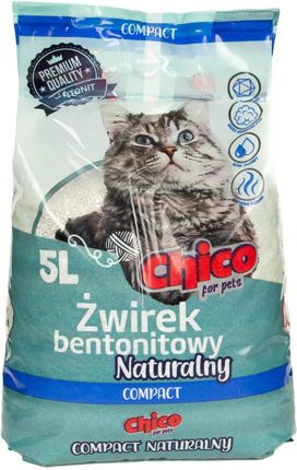 Chico Żwirek Bentonitowy Compact Naturalny 5L (CH1800)