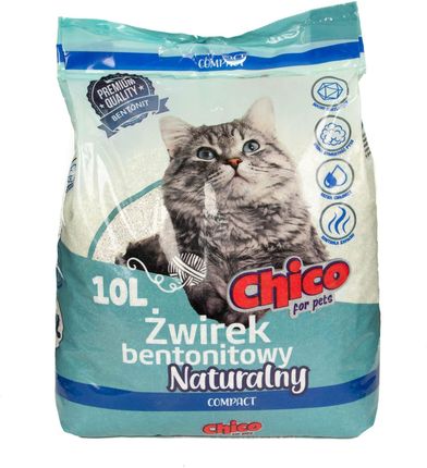Chico Żwirek Bentonitowy Compact Naturalny 10L (CH1805)