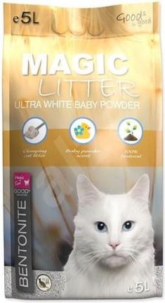 Magic Cat Magic Litter Żwirek Dla Kota Ultra Baby Powder 5L