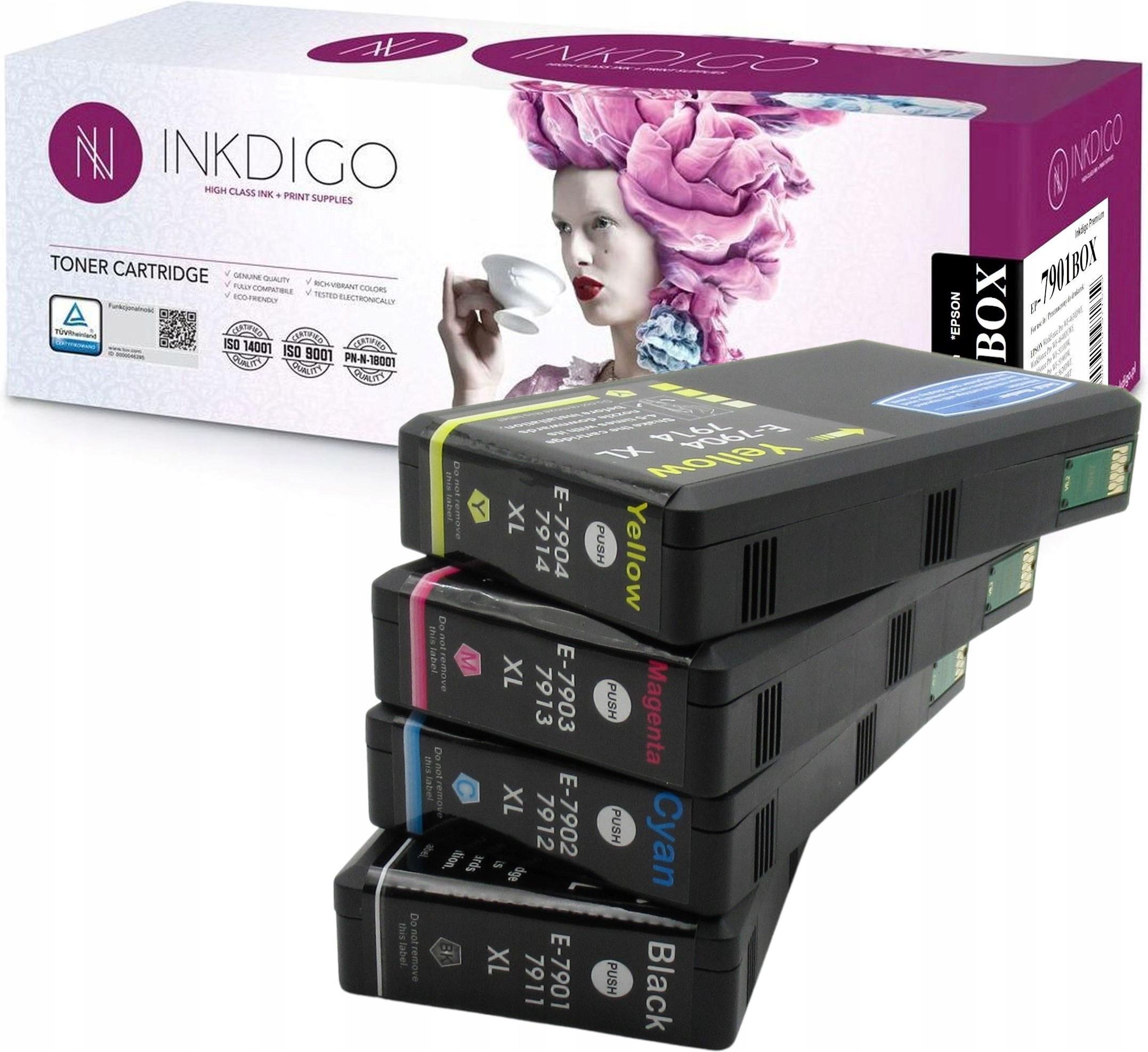 Tusz Inkdigo T7901 T7904 Zamienniki Do Epson Wf 4640 Wf 5620 Do Drukarki Opinie I Ceny Na 7392