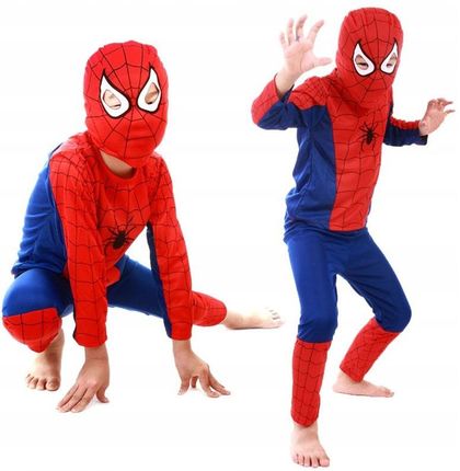Strój Spiderman Kostium Maska 3W1 Przebranie L