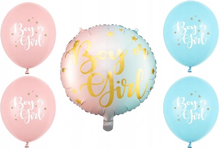 Party Deco Zestaw Balony Na Baby Shower 5szt. Dekoracje - Ceny i opinie ...