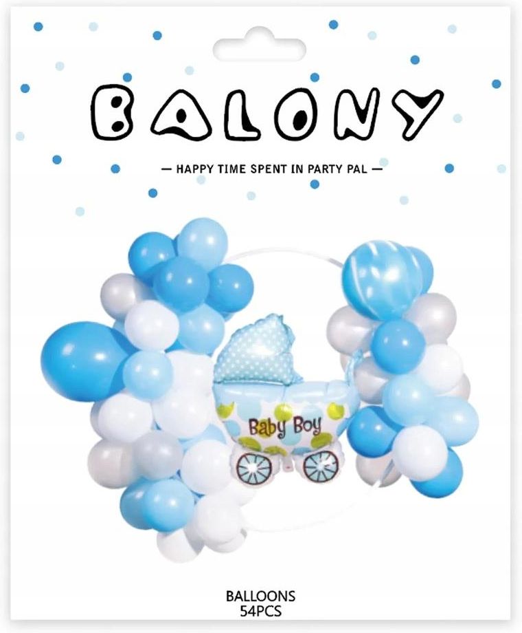 Partypal Dekoracja Balony Baby Shower Boy Dla Chłopca - Ceny i opinie ...