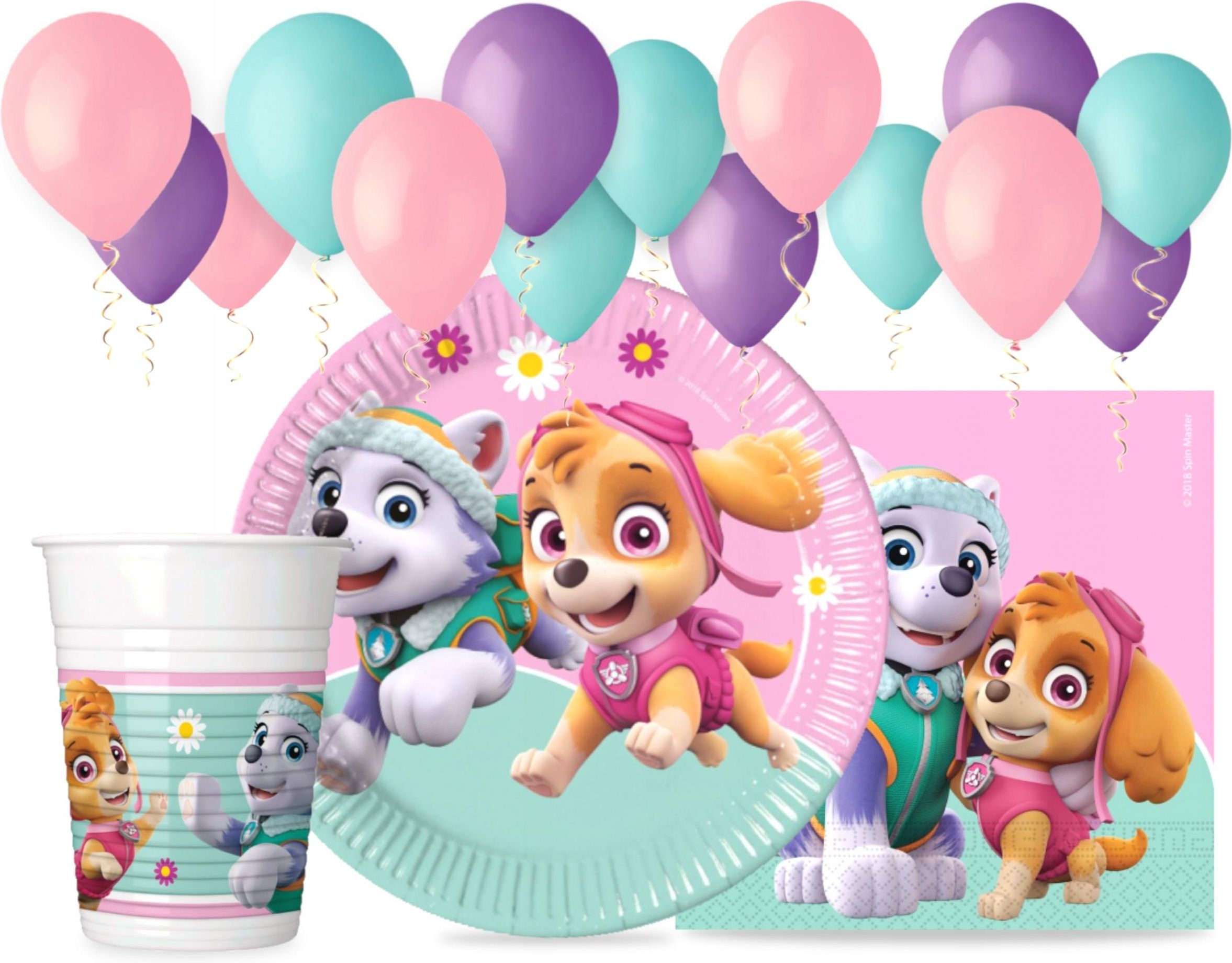 paw patrol tallrikar 20cm 8-pack main image 1