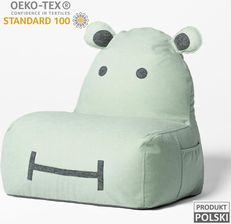 The Brooklyn Kids Pufa Hippo Soft Miętowa