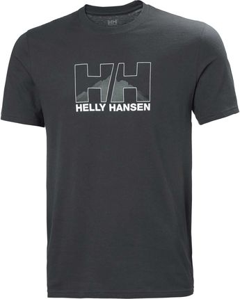 Męska Koszulka Helly Hansen Nord Graphic T-Shirt 62978_981 – Czarny