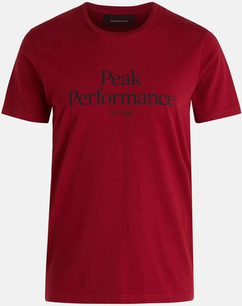 Męska Koszulka z krótkim rękawem Peak Performance Original Tee G77692320_Rr1 – Czerwony