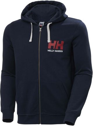 Męska Bluza Helly Hansen HH Logo Full Zip Hoodie 34163_597 – Granatowy