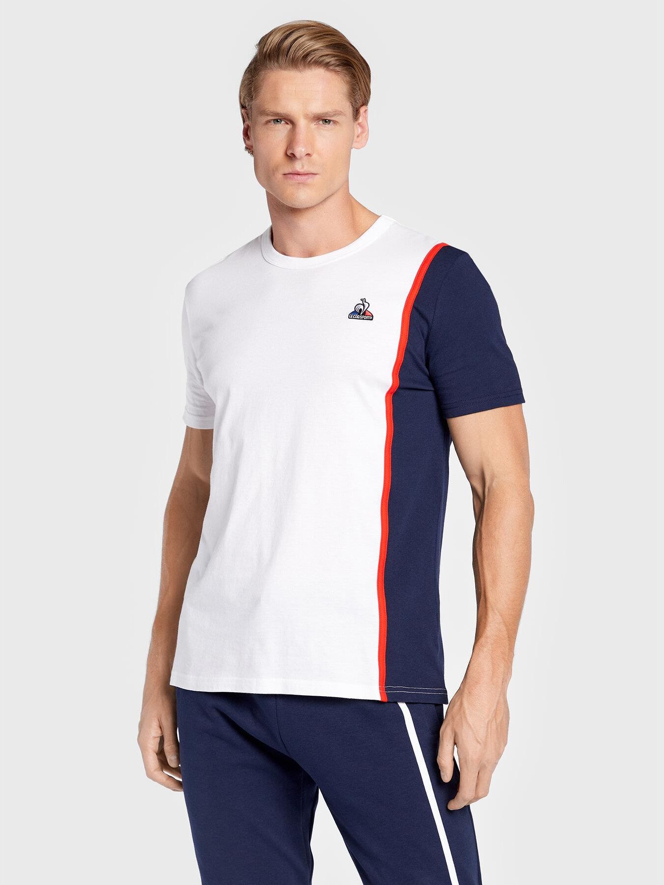 Le Coq Sportif T Shirt 2220286 Bia y Regular Fit Ceny i opinie Ceneo.pl