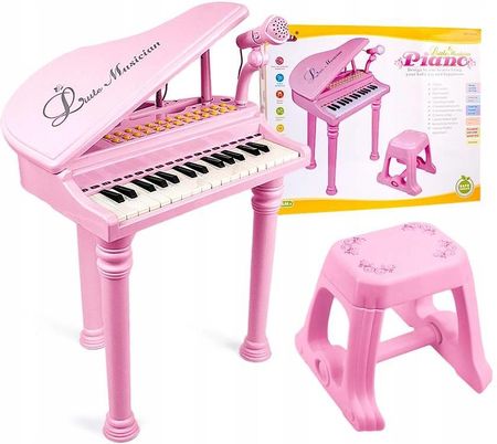 Aig Organy Dla Dzieci Keyboard Pianino + Mikrofon Różowy