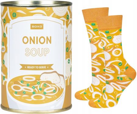 Skarpetki Damskie | Męskie SOXO GOOD STUFF onion soup w puszce prezent dla Niej | dla Niego Unisex