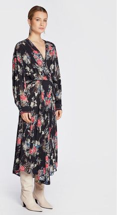 IRO Sukienka codzienna Aleyna AR149 Czarny Regular Fit
