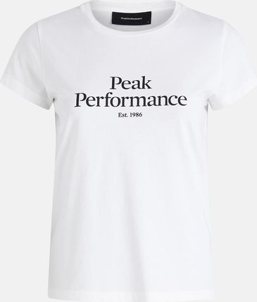 Damska Koszulka z krótkim rękawem Peak Performance Original Tee G77700320_099 – Biały