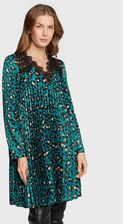 Nissa Sukienka codzienna RC13349 Zielony Regular Fit