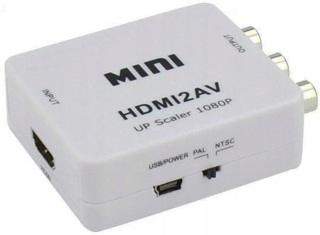 Adapter Hdmi2Av Mini Przejściówka Z Hdmi Do Av (Tciy21Hvwhite)